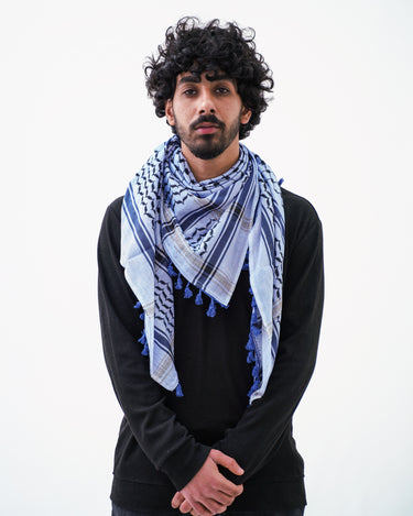 Kufiya tradicional azul Hirbawi®
