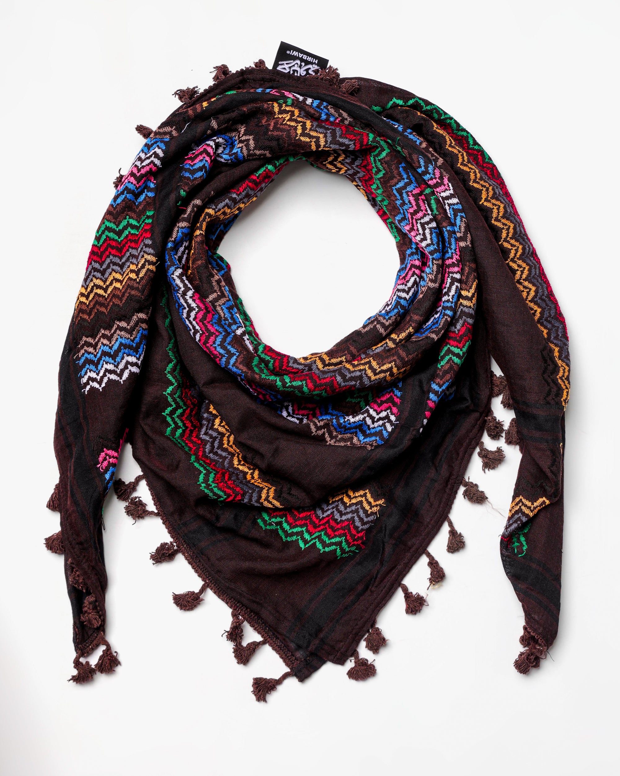 Chocolate Hirbawi® Kufiya | Official Store from Palestine – Kufiya.org
