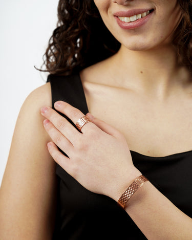 Pulsera Kufiya de cobre Sumud