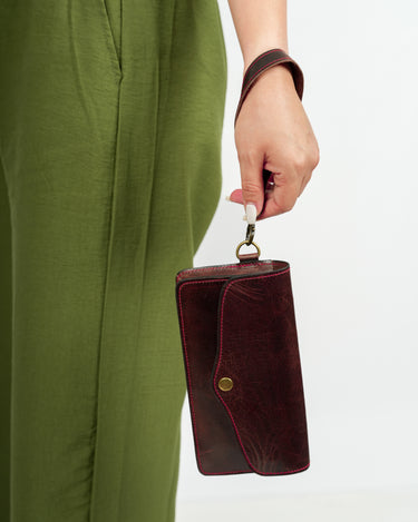 Bolso de mano de cuero Sumud Juzdan