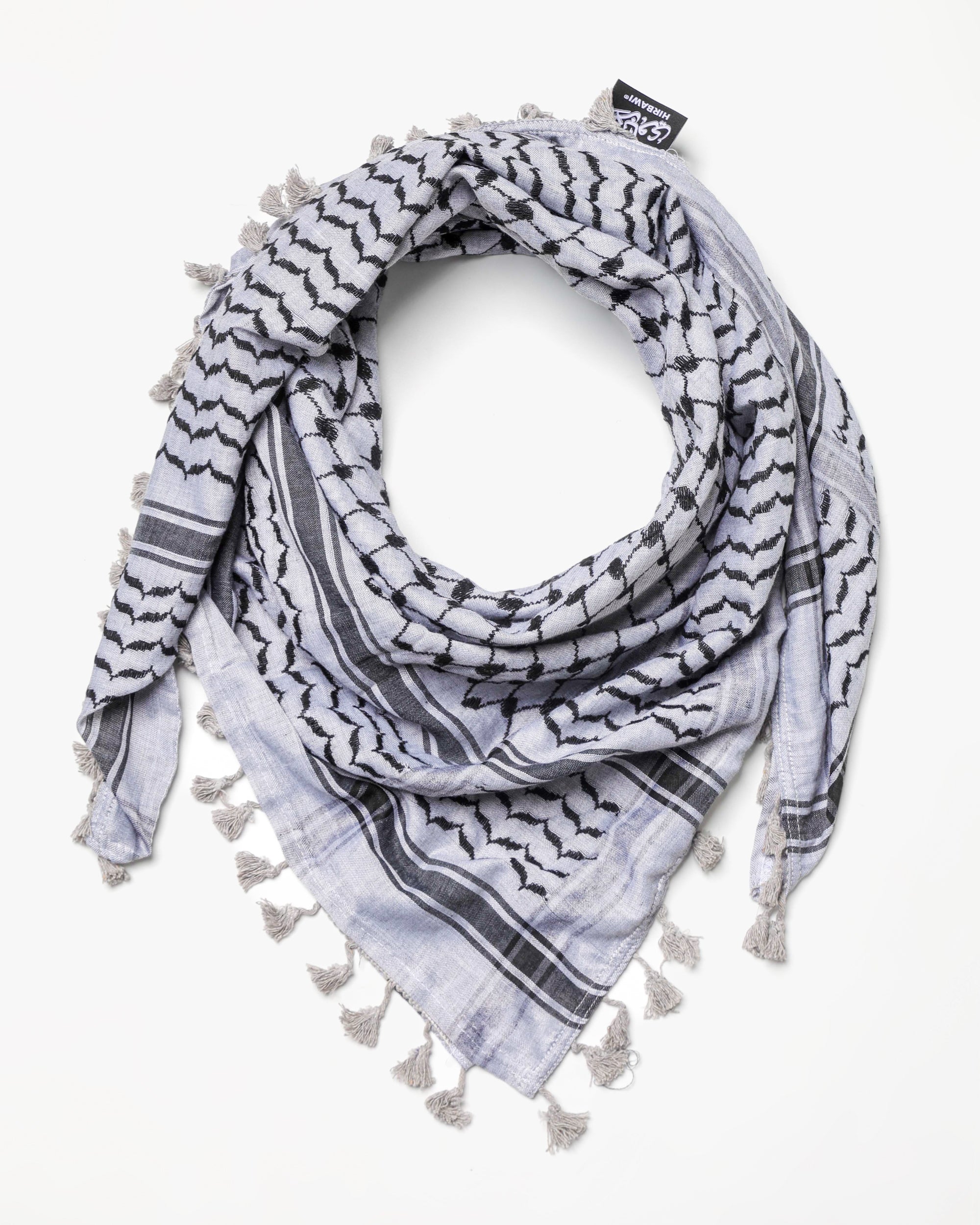 Gray Hirbawi® Kufiya | Official Store from Palestine – Kufiya.org